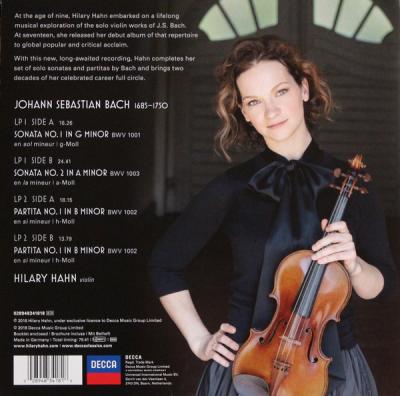 Hilary Hahn Plays Bach Sonatas 1 & 2, Partita 1 (2 Plak) Hilary Hahn
