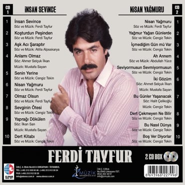 İnsan Sevince & Nisan Yağmuru (2 CD) Ferdi Tayfur