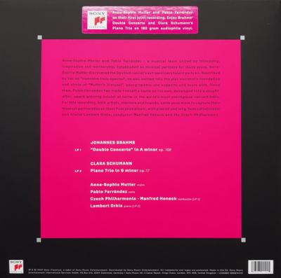 Brahms: Double Concerto / C. Schumann: Piano Trio (2 Plak) Anne-Sophie