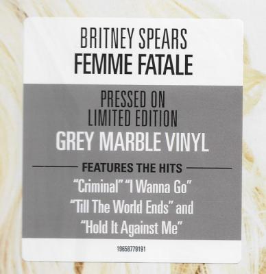 Femme Fatale (Grey Marbled Vinyl - Plak) Britney Spears