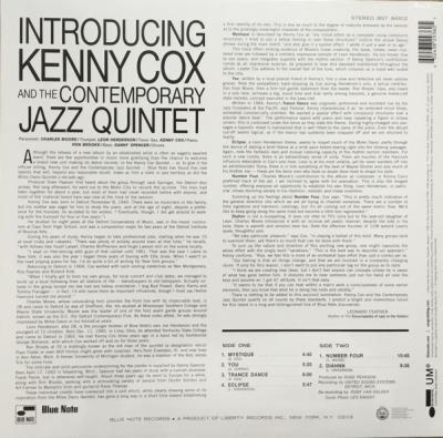 Introducing Kenny Cox And The Contemporary Jazz Quintet (Plak) Kenny C