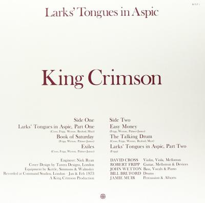 Larks' Tongues In Aspic (Plak) King Crimson