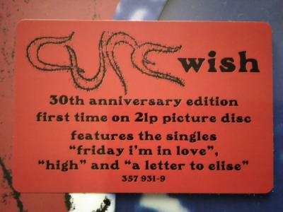 Wish (Limited Edition Picture Disc - 2 Plak) The Cure